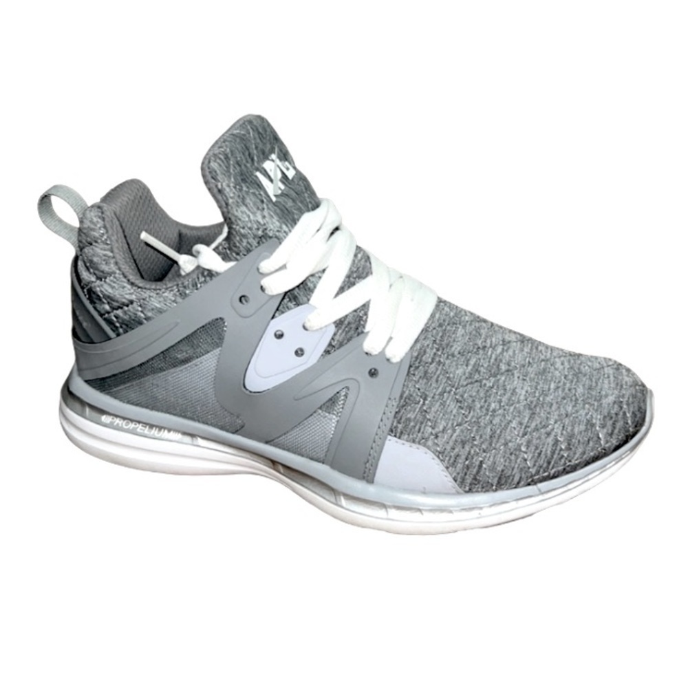 Apl Gray And White Athletic Shoes